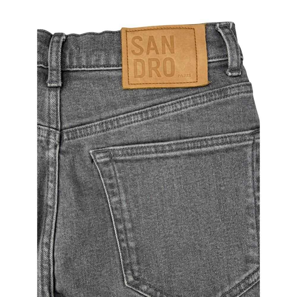 SANDRO Straight Leg Stretch Jean Size 28 Fray Hem - Picture 8 of 9